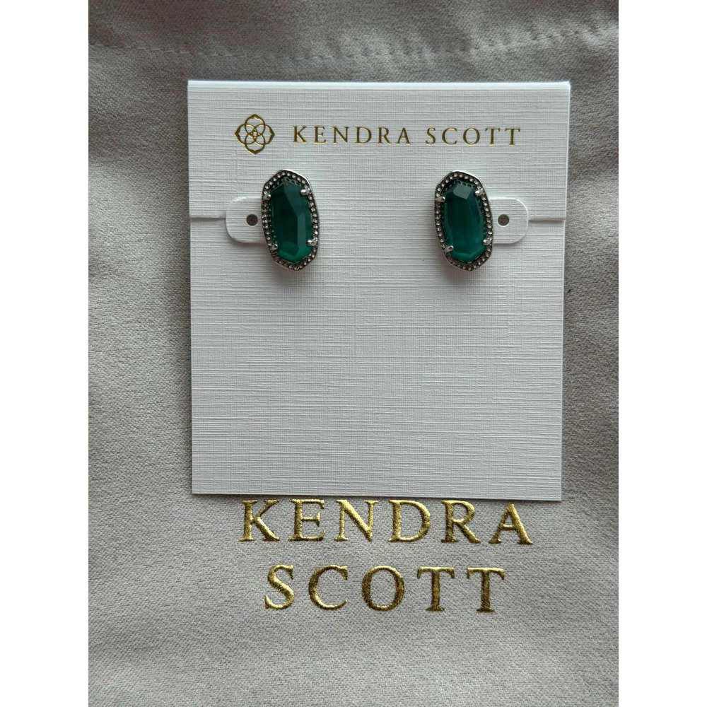 Kendra Scott green earrings